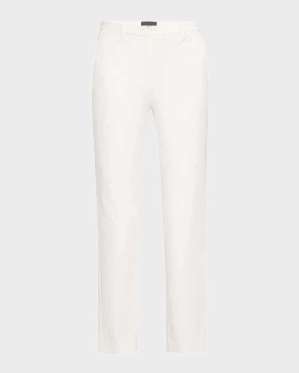 Cotton Straight-Leg Trousers